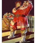 Santa Taking a Break Christmas Metal Sign - £31.57 GBP