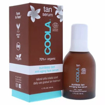 COOLA Cosmos Organic Sunless Anti-Aging Tan Face Serum 1.7 Oz Piña Colada Scent - £30.32 GBP