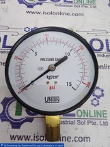 Unijin Pressure Gauge 548671 kgf/cm2 0-15 Psi 0-200 New - $221.37 CAD
