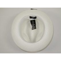 Men's Bently Semi Crushable Fedora Pinch Front Briad Hat Leonardo LE230 White image 7