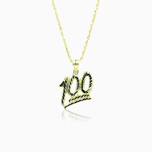 1 Hundred Emoji Pendant and Rope Chain Set-up - £235.89 GBP