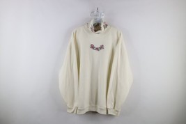 Vintage 90s Country Primitive Womens XL Rose Flower Turtleneck Sweatshirt - £39.52 GBP