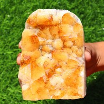 Citrine Geode cathedral crystal cluster - 5.6X4.4X4.2 Inch(5.63Lb) - £211.77 GBP