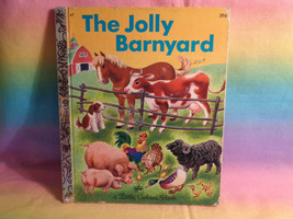 Vintage 1973 The Jolly Barnyard A Little Golden Book Hardcover - £3.08 GBP