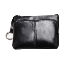 Men Mini Purse Leather Wallets for Women Zipper Pouch Short Wallet Small Money B - £11.42 GBP