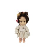 1960&#39;s Effanbee Brunette Half Pint 11&quot; Doll Sleepy Eyes and Hat NO SHOES - $37.84