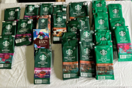Empty 28 Starbucks brand coffee bags collectible advertising craft art s... - €21,45 EUR