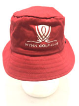 Wynn Las Vegas Hotel Golf Club Bucket Hat Red -EMBROIDERED LOGO- Legendary - £52.54 GBP