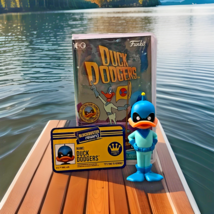 Daffy Duck Dodgers Cartoon TV Retro Funko REWIND Figure 2023 Blockbuster - $9.89