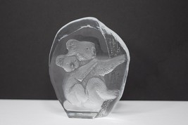 Nybro Sweden Art Glass Koala Paperweight 4&quot; Tall - £14.08 GBP