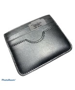 Neiman Marcus Crosshatched Leather Slim Card Case/Wallet.Metallic Silver... - $36.32 CAD