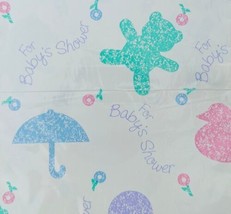 Vintage American Greetings Retro Baby Shower Unisex Gift Wrap Paper New A17 - £7.86 GBP