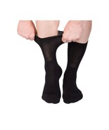 Pressure Free Socks  Diabetic Crew Socks - Black - Large - £6.27 GBP
