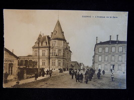 Vintage French Post Card L&#39;Avenue de la Gare COGNAC France postal cards - $7.91