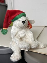 TY Beanie Baby SNOWDRIFT Polar Bear Plush Toy Plushie Teddy Christmas  - $14.59