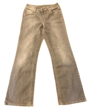 Ruff Hewn Womens Size 4 Gray Jeans 27x30 Wide Leg Denim 1981 Baggy Flare Y2K - £18.41 GBP