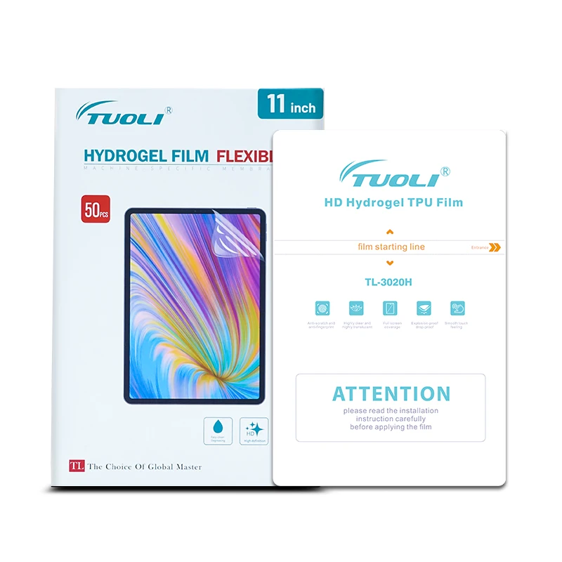 TUOLI Hydrogel Film For 7th 8th 10.2 mini 6 5 2019 Screen Protector For ... - $208.49