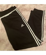 womens adidas Climacool track Athletic Pants 3 stripe XL zip bottoms act... - £11.75 GBP