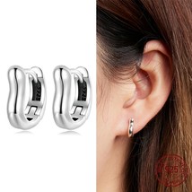 WOSTU 100% 925 Silver Fashion Simple Cat Shape Earrings For Women 925 Silver Pie - £17.45 GBP