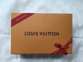 Vuitton box rectangle medium magnetic closure with ribbon 11 x 7 x 3 empty - £14.78 GBP