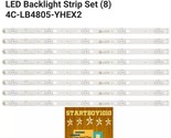 TCL 48FS3750 48FD2700  Backlight Strip Set 8 4C-LB4805-YHEX2 - $23.20