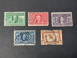 (5) 1904 U.S. Postage Stamps #323 Thru #327 Louisiana Purchase Used Hing... - £21.01 GBP