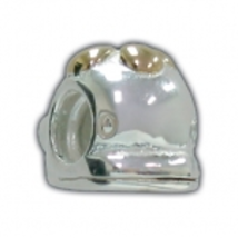 Silver &amp; Gold WHALE Biagi European BEAD fits all bracelets! NEW - £9.59 GBP