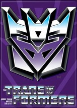 Transformers Animated Series Decepticon Shield Logo Refrigerator Magnet UNUSED - £3.18 GBP