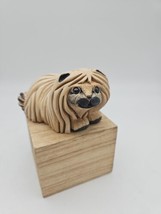 Artesania Rinconada Sheep Puppy Retired Enameled Glass Clay - £15.45 GBP