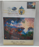 Thomas Kinkade Disney Collection ~ Pinocchio Wishes Upon A Star Cross St... - £112.38 GBP