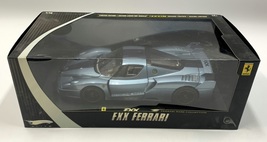 RARE Diecast Car 1/18 scale Hot Wheels elite Ferrari FXX Sliver Blue/Bla... - $145.00