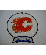 NHL Calgary Flames Hockey League Fan 1989 Stanley Cup Champs Throwback T... - £13.91 GBP