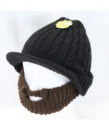 Beard Head Stubble Rider Brown Beard Funny Headwear 1 Size Fits Most - $167.73 MXN