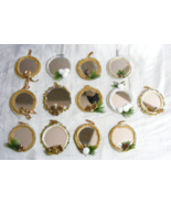 Vintage Lot of 13 Handmade Dual Mirror Christmas Tree Ornament Decoratio... - €29,54 EUR