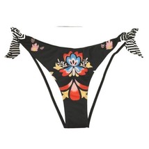 Swimsuit Bottom Womens 1XL Bikini Multi Floral Beach Tropical Pool Swim Tie Side - £7.38 GBP