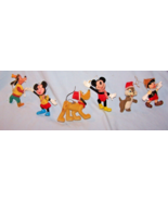 6 Vintage Flocked Walt Disney Christmas Ornaments-Hong Kong-Mickey, Plut... - £10.67 GBP