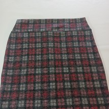 Hybrid &amp; Company Elastic Waist Womens Red &amp; Black Flannel Pull On Skirt ... - €9,48 EUR