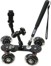 Ideal For Shooting From Low Angles Is The Vidpro Sk-22 Professional Skater Dolly - £42.33 GBP