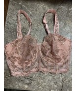 Victoria Secret DREAM ANGELS Push Up LACE Blush ROSE GOLD Unlined Bra 34... - £27.88 GBP