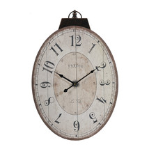 Oversized Lu Ville Oval Wall Clock 17.7&quot;X29&quot; - £69.85 GBP