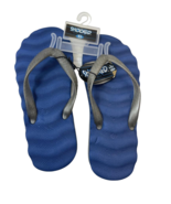 Shocked Boy&#39;s Cushion The Insole Flip-Flops With Contrast Blue Black, XL... - $261.15 MXN