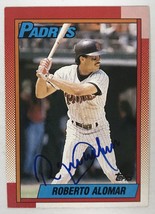 Roberto Alomar Autographed 1990 Topps Baseball Card - San Diego Padres - £11.99 GBP