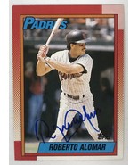 Roberto Alomar Autographed 1990 Topps Baseball Card - San Diego Padres - £11.79 GBP