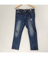 Aeropostale Women&#39;s Bayla Skinny Crop Jeans Distressed Size 12 - £14.01 GBP