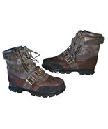 Polo Ralph Lauren Andres III Leather Winter Duck Buckle Boots Men’s Sz 8... - $900.02 MXN