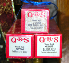 QRS Player Piano Rolls: "Beer Barrel Polka", "Indian Love Song", "Ol' Man River" - £22.12 GBP