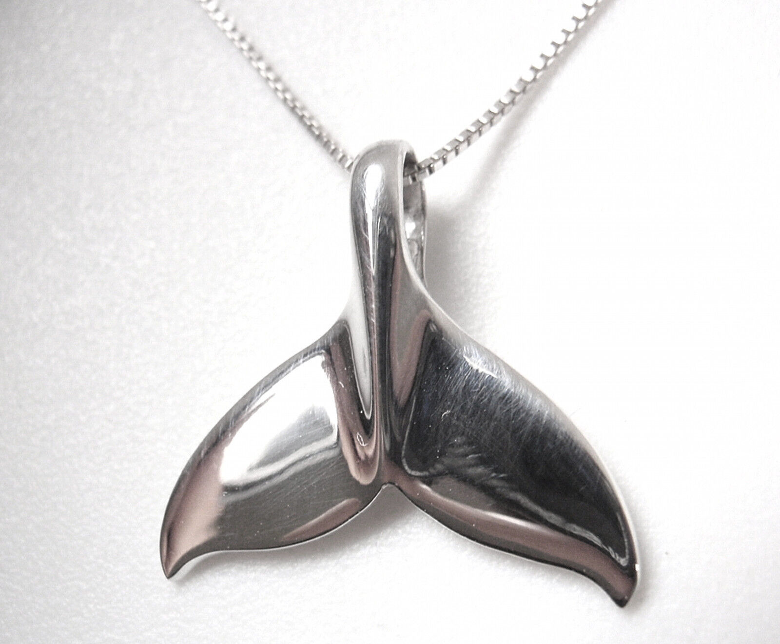 Sterling Silver Whale's Tail   Symbolizes Strength and Power  925 Pendant