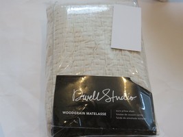 DwellStudio Woodgrain Matelasse Pearl King Sham NIP - $38.35