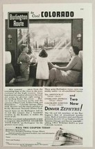 1936 Print Ad Denver Zephyrs Train Car Burlington Route Chicago,IL - £9.15 GBP