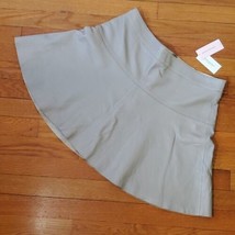Banana Republic Skirt NWT Size 10P Lambskin Leather Grey Lined Mini A-line - £68.91 GBP